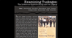 Desktop Screenshot of examiningtuskegee.com