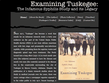 Tablet Screenshot of examiningtuskegee.com